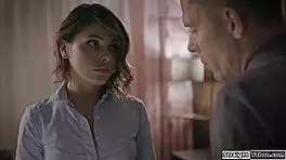 Teacher pounds student's gaping ass deep anal