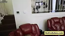 khloe kingsley drops to her knees for a sloppy wet blowjob on charles dera's cock with her perfect round ass bouncing