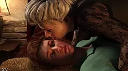 freaky milf fingers and dominates young stud in intense masturbation domination game