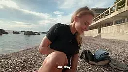 Stepson ditches condom for raw creampie in wet pussy beach holiday fun 🌊💦