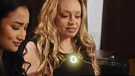 seductive milf cougar licks wet lesbian babe passionately