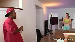 PETITE TEEN SWALLOWS MONSTER COCK CUMSHOT FACIAL!