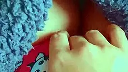 tiny latina coed squirms orgasming from first huge vibrator wet pussy play