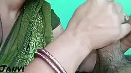 Stepsister sneaks in for intense handjob and deep blowjob before wild fuck session