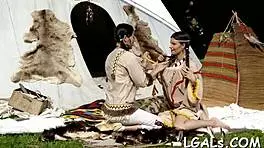 Sexy leggy beauties licking wet pussies passionately