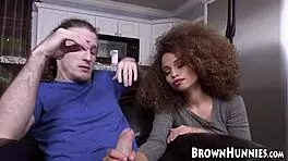 cecilia lion bounces tiny ebony body on big dick