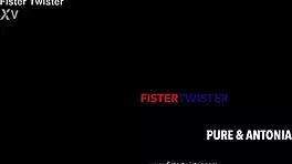 Hot blonde takes intense lesbian fisting session 😉