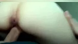 Boyfriend watches asian teen fucked doggystyle with huge cumshot