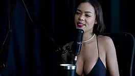 Alice Vasconcelos hottest lingerie moments in sheer red tease