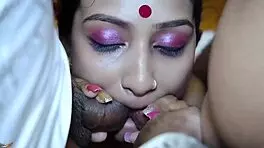 Indian Threesome Double Penetration Pounds Desi Wife