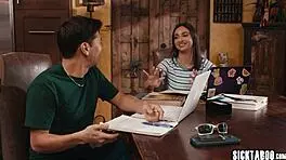 Hailey Rose Uses Huge Tits to Save Her Job