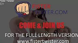 Hot blonde takes intense lesbian fisting session 😉