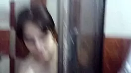 Steamy Shower Tease with Sultry Latina Beauty