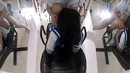 Cute busty college girl's natural tits bounce during hard passionate fuck