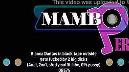 bianca dantas slutty brazilian takes two bbc anal outside no pussy dirty talk