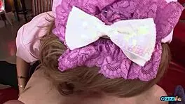 ecstatic beautiful bitch devours monster cock begging for nasty cum fill