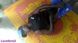 Young babe chokes on huge interracial cock before rough anal pounding