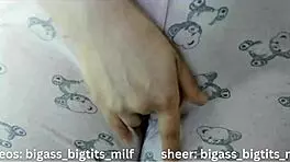 Colombian BBW spreads huge camel toe pussy lips for juicy tease