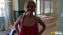 hey blonde teen, ready for this handsome stud to charm your tight holes?