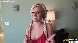 hey blonde teen, ready for this handsome stud to charm your tight holes?