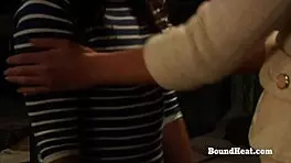 damn these two young lesbians get wild playing in prison cells