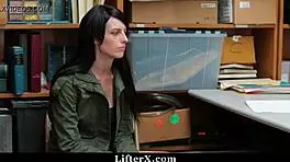 skinny teen caught shoplifting? bent over doggystyle punishment in garage 🚔🍑🔥