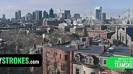 Naughty teen pussy drilled deep in kitchen by dominant stud