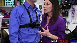 milf attorney and horny student bang mall cop hard to escape trouble 😈