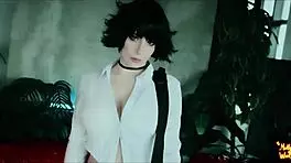 Divine blowjob from Lady ends in deep creampie fill