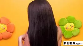 Sexy lola brunette small tits ass solo masturbation nude reveal