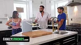 sindependence day heats up with latina trio shower titty fuck frenzy