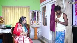 desi mallu bhabi begs for double penetration pounding from two studs full action