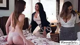 Doctors examine busty patient closely