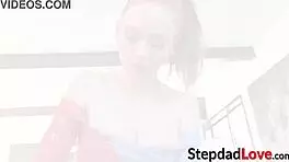 Redhead Athena Rayne Rides Stepdad Till Facial Cum Spray