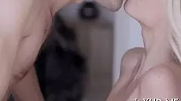 Rough hardcore pounding makes tight teen slut's wet pussy scream in ecstasy