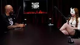 Victoria rubro teases watchers in sheer red swing encounter