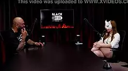 Victoria rubro teases watchers in sheer red swing encounter