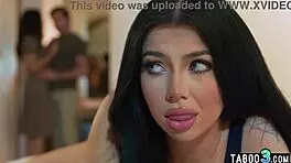 Bisexual Milf Wife and Hubby Lure Brunette Teen Holly Day into Cock-Sucking Orgy