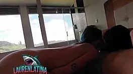 First Threesome Swap with Two Hot Venezuelan Moms for Free Stay