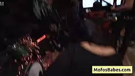 NATURAL BUSTY BRUNETTE SLUT NIA BLEU POUNDED BY BRETT MAKER AT BAND REHEARSAL