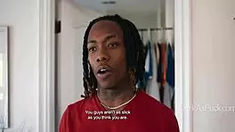 i blackmailed these hot lesbians into sucking my monster cock together!