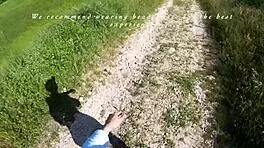 Petite cutie lost in woods finds help but repays with sloppy deepthroat blowjob