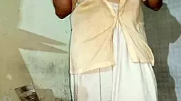 Wet desi big ass sways with juicy boobs close-up view