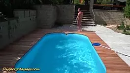 Cute Poolboy Delivers Steamy Nuru Session to Relaxed Beauty