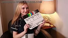 Blue Haired Alt Girl POUNDED Hard by Teacher in Cosplay!