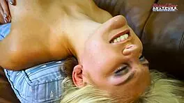 blonde hotties bailey and olyssia share cock and pussy fun