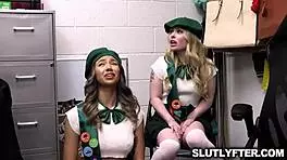 Officer Pounds Brunette Girl Scouts Kimora Quin Haley Spades Office Doggystyle Deepthroat