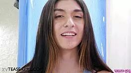 College Brunette Recalls Her First Sexual Adventure Vividly