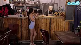 chun-li cosplay halloween goes out eats then gets fucked interracial rough outdoors