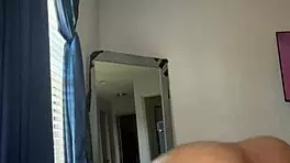 Skinny black babe twerks fat ass wildly